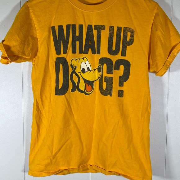 UNISEX DISNEY PARKS Pluto What Up Dog T Shirt mens size small - Picture 3 of 7
